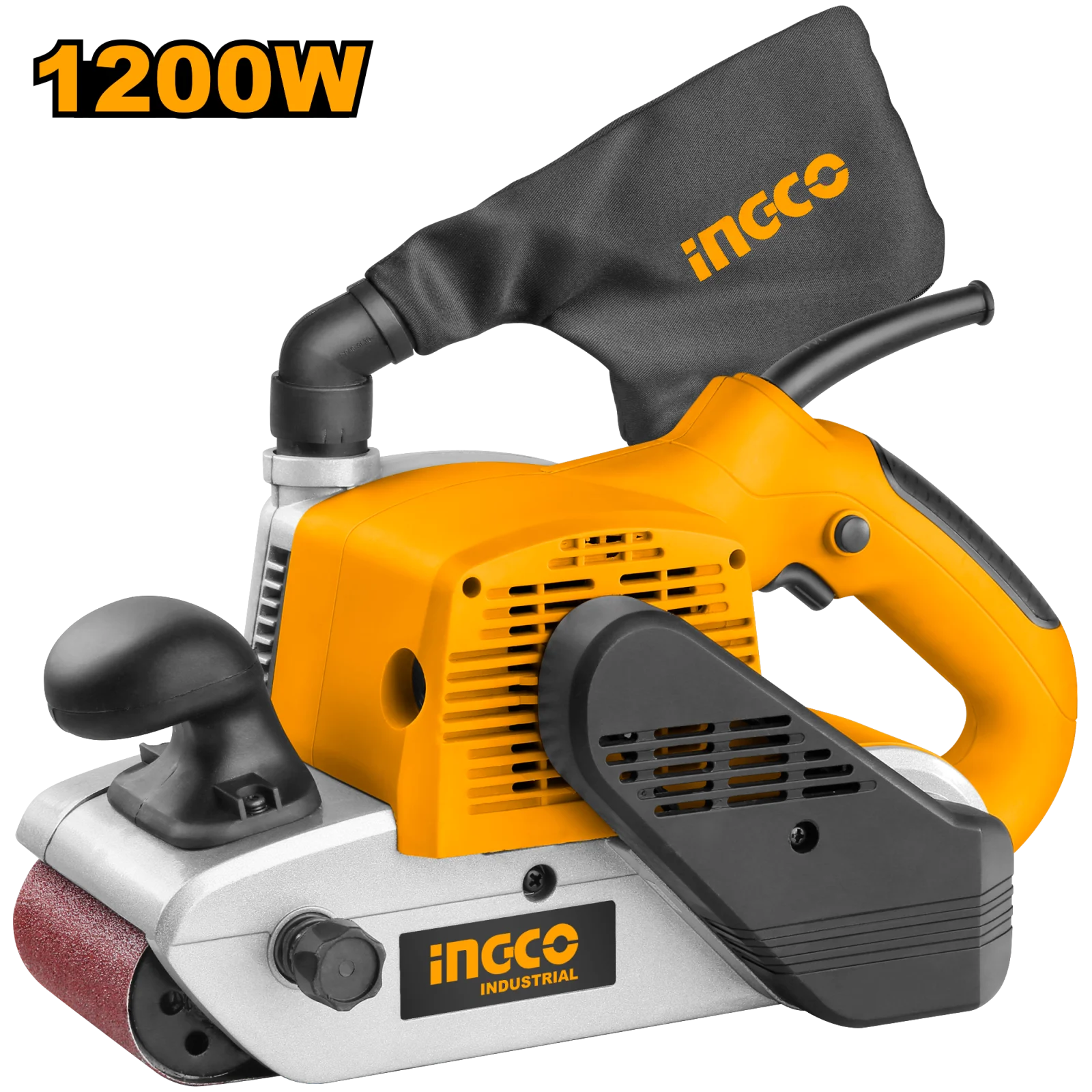 Шлифовальная машина ленточная INGCO PBS12001 INDUSTRIAL 1200 Вт 610х100 мм — фото 1