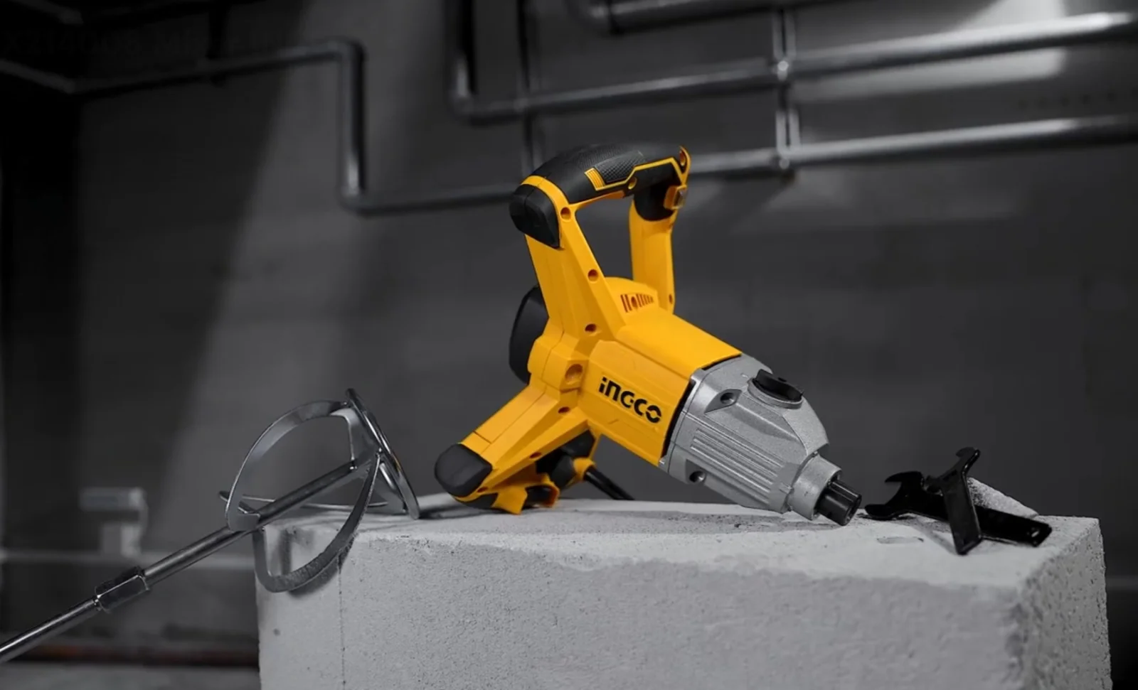 Миксер строительный INGCO MX214008 INDUSTRIAL 1400 Вт M14 — фото 12