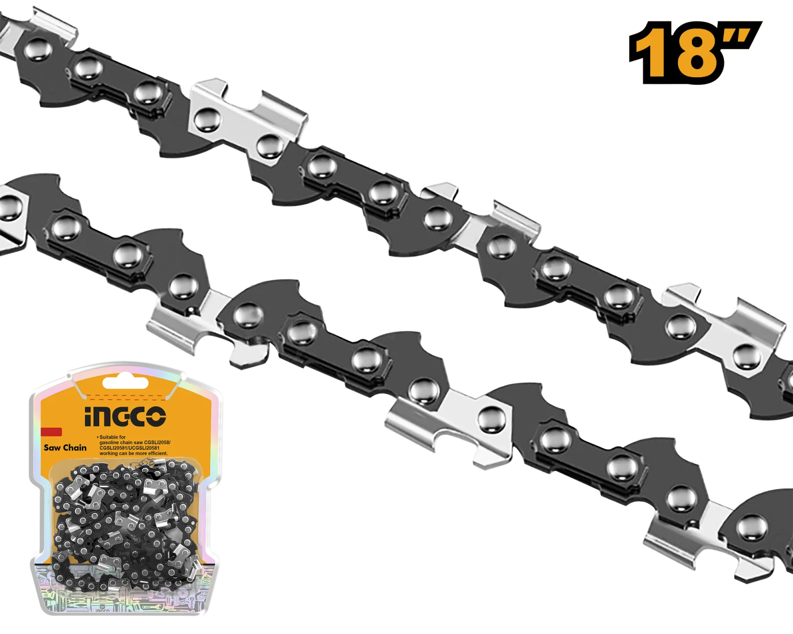 Цепь для бензопилы INGCO AGSC51801 455 мм (18