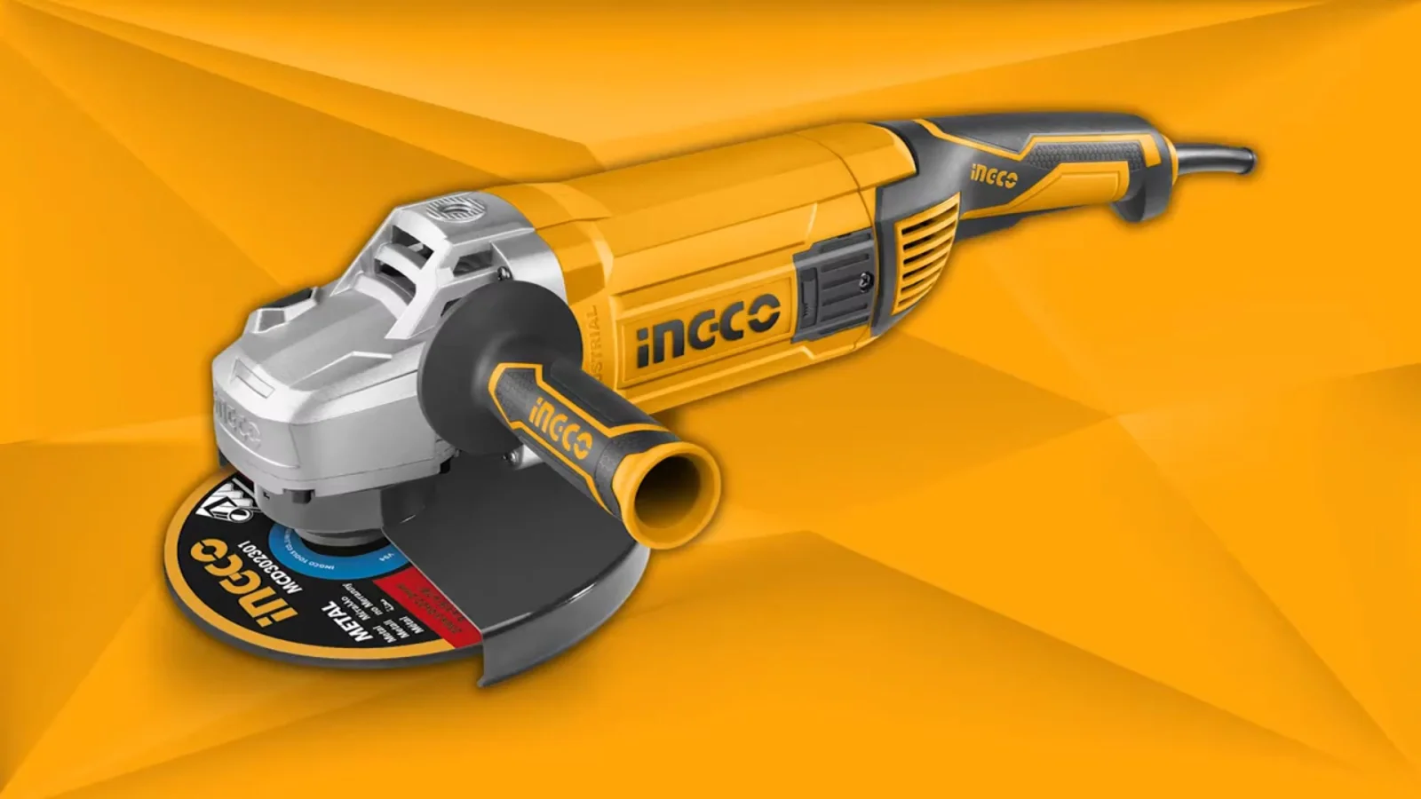 Угловая шлифовальная машина (УШМ) INGCO AG24008 INDUSTRIAL 230 мм 2,4 кВт — фото 2