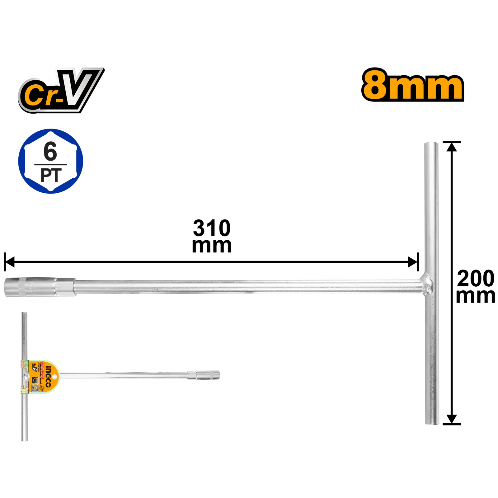 Ключ торцевой INGCO HTSW0808 8 мм
