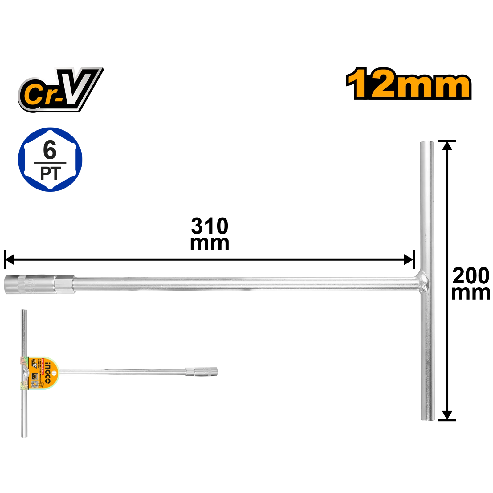 Ключ торцевой INGCO HTSW1208 12 мм