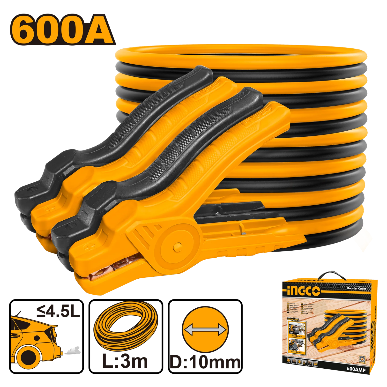 Пусковые провода INGCO HBTCP6008 600 А