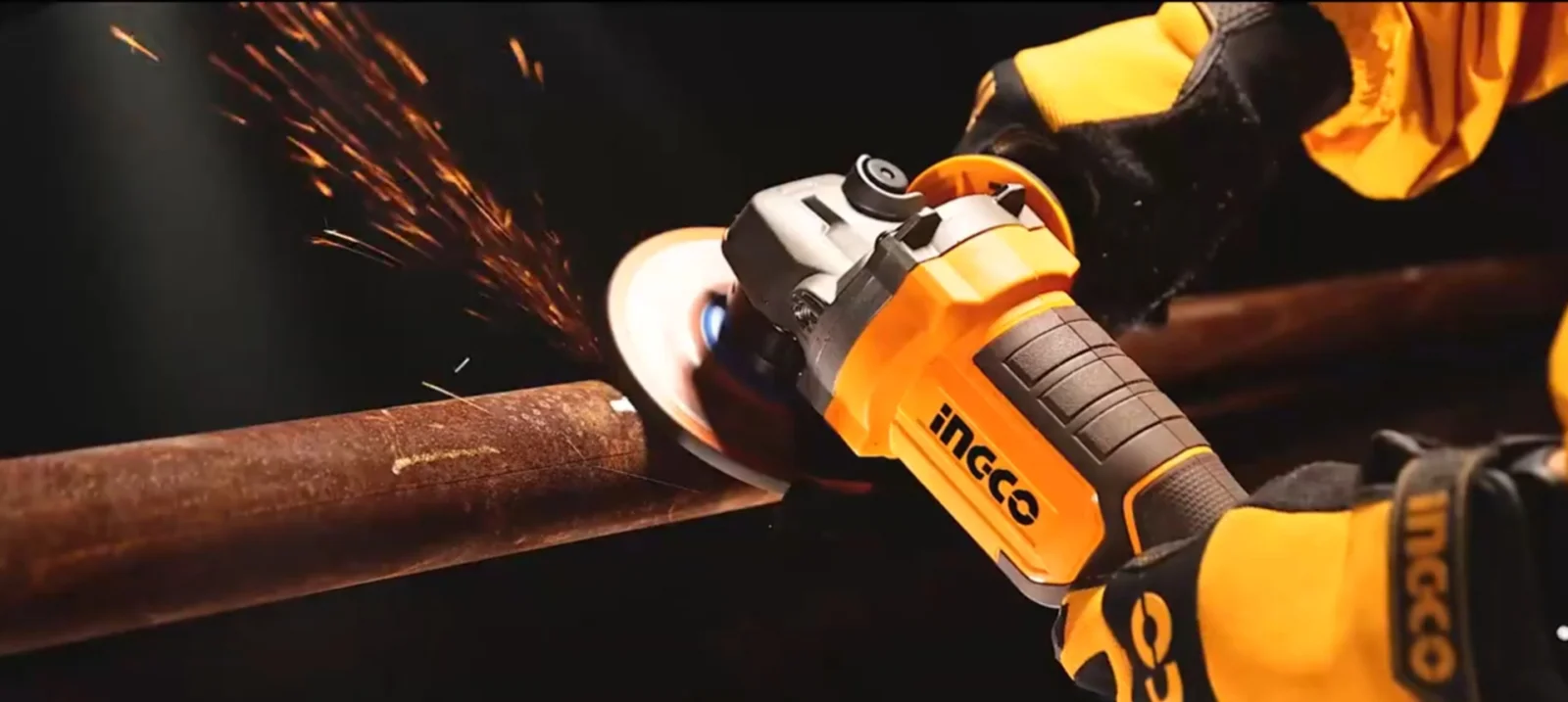 Аккумуляторная угловая шлифовальная машина (УШМ) INGCO CAGLI211156 INDUSTRIAL 20 В 115 мм — фото 11