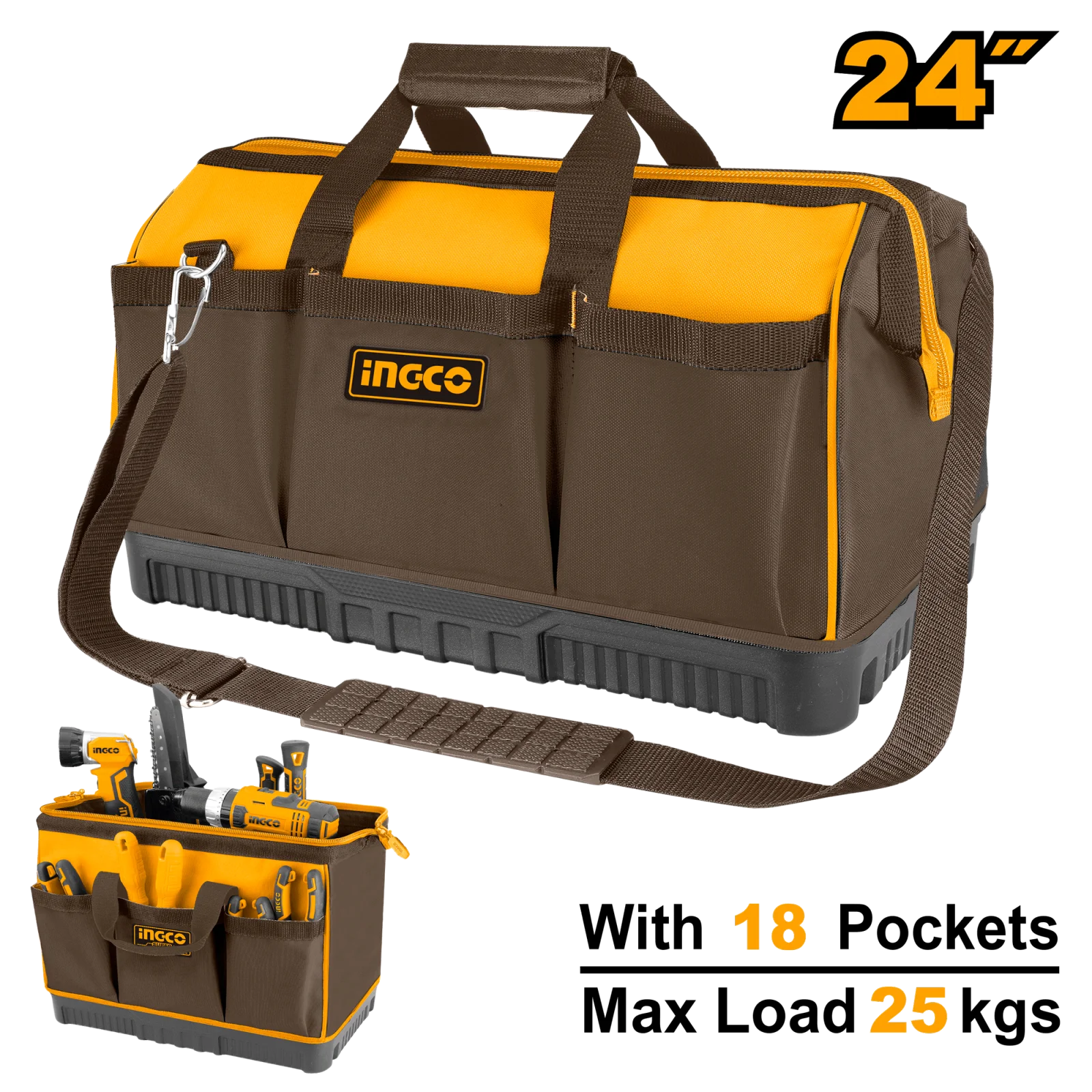 Сумка для инструментов INGCO HTBG09 INDUSTRIAL 60 см