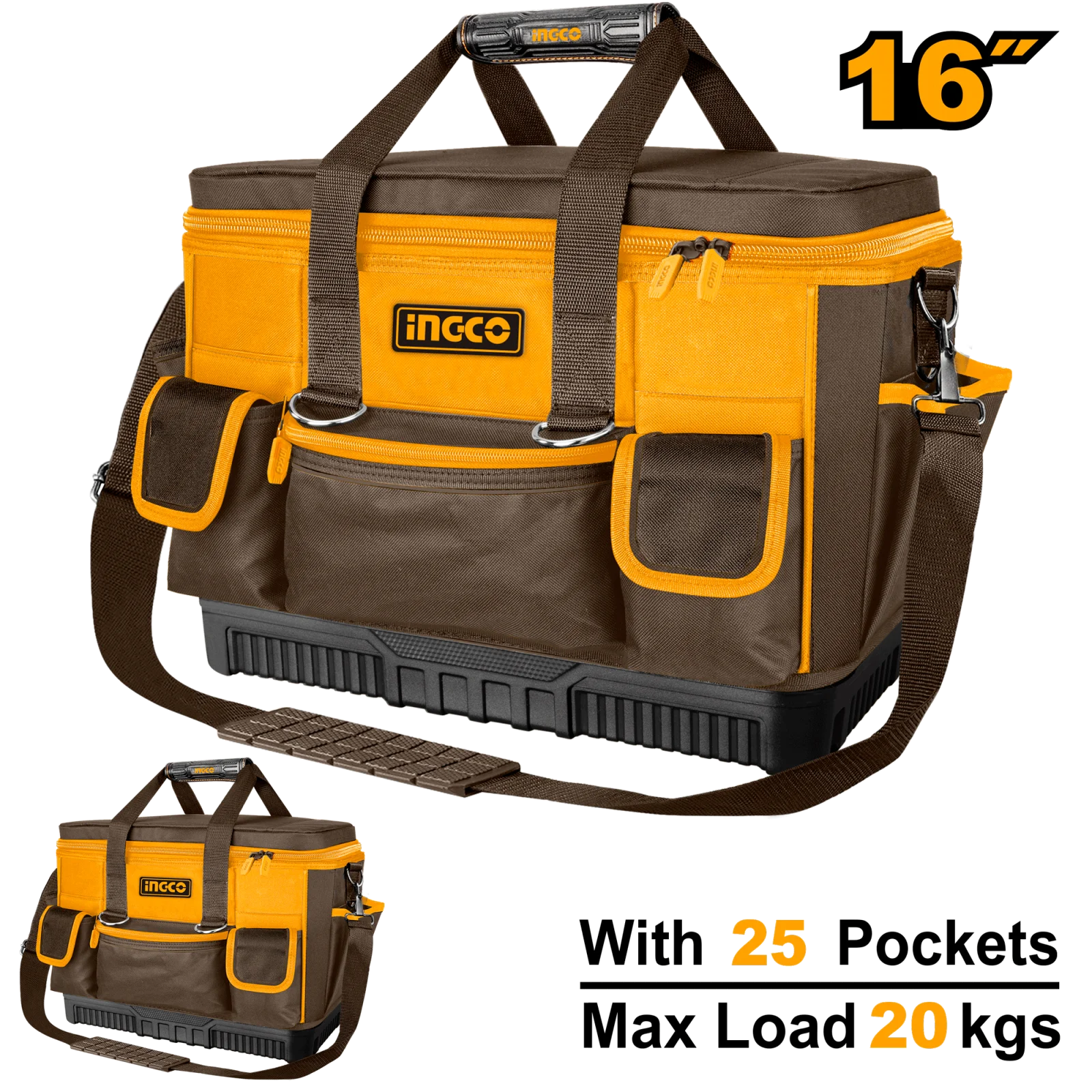 Сумка для инструментов INGCO HTBG10 INDUSTRIAL 40 см — фото 1