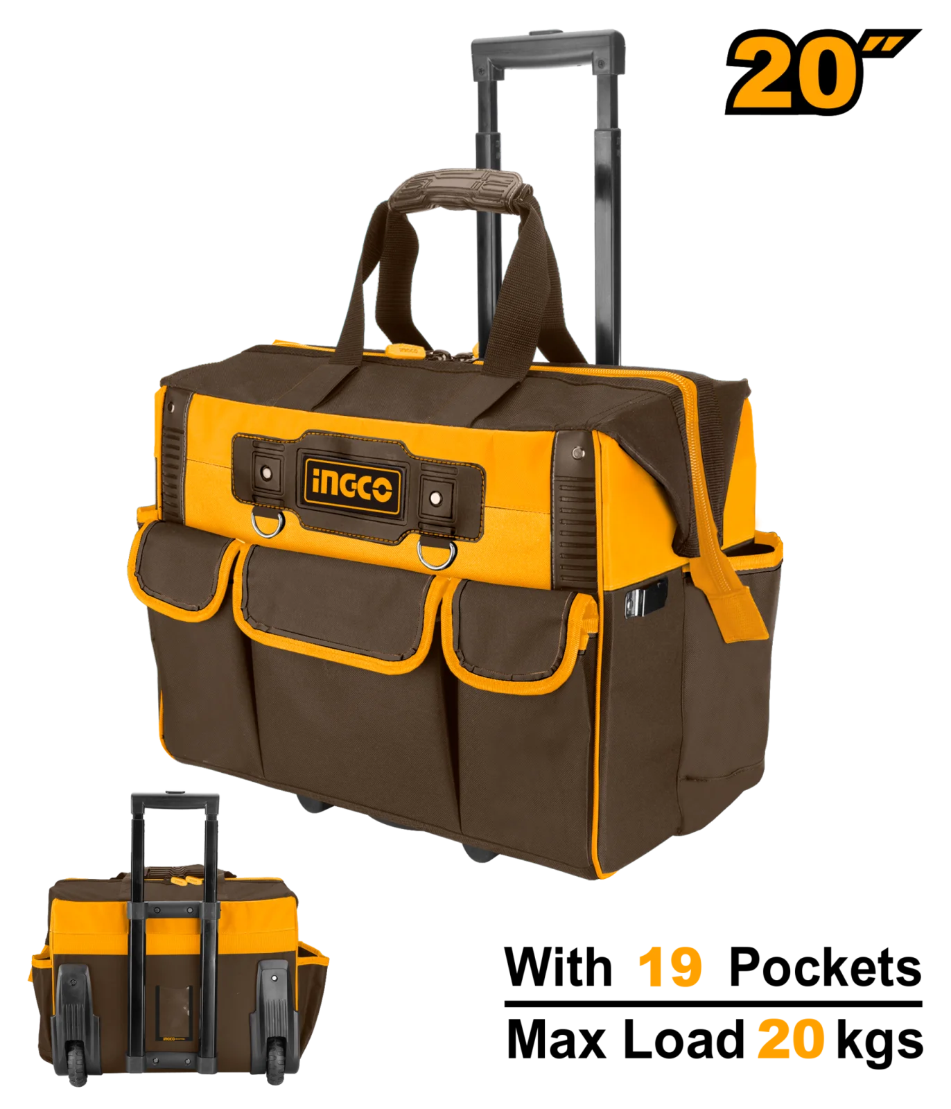 Сумка для инструментов на колесах INGCO HRRTB2015 INDUSTRIAL 45 см — фото 1