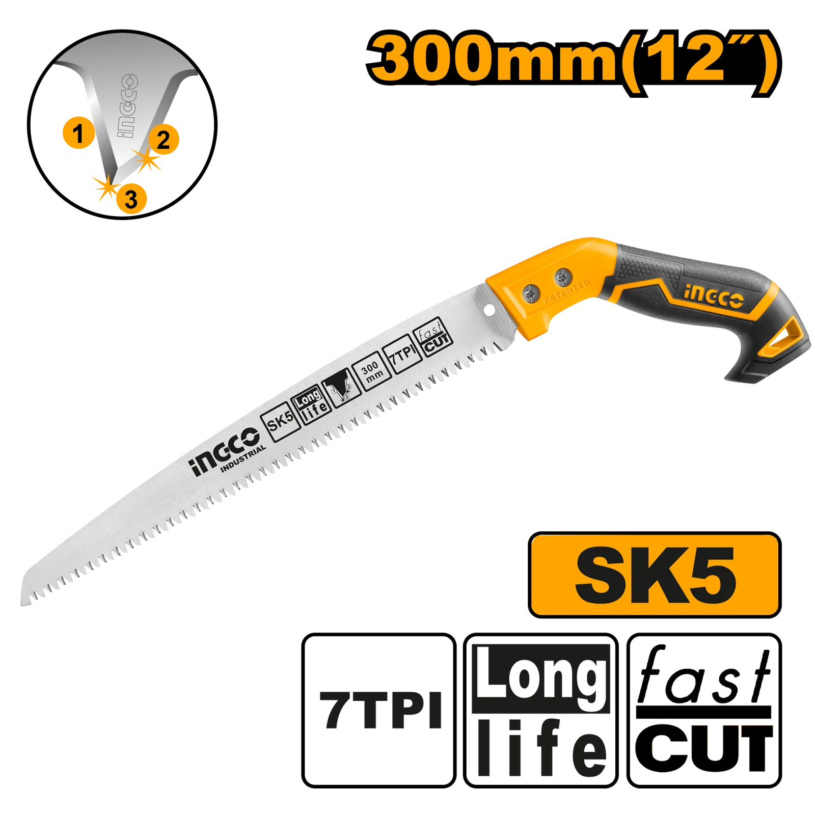 Садовая пила INGCO HPS3008 INDUSTRIAL 300 мм