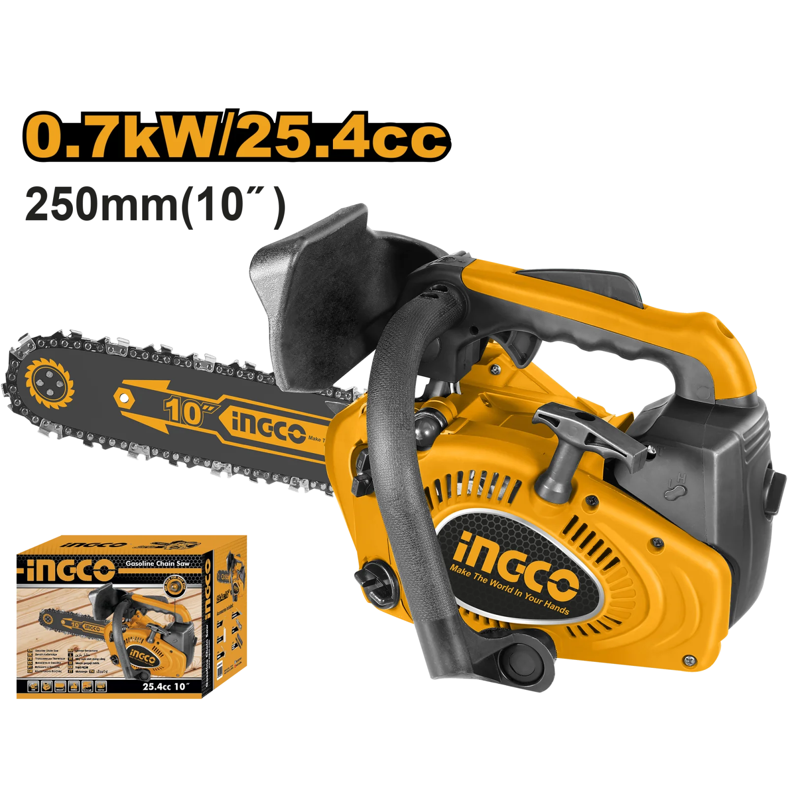 Бензопила цепная INGCO GCS5261011 0,7 кВт (1 л.с.) 10