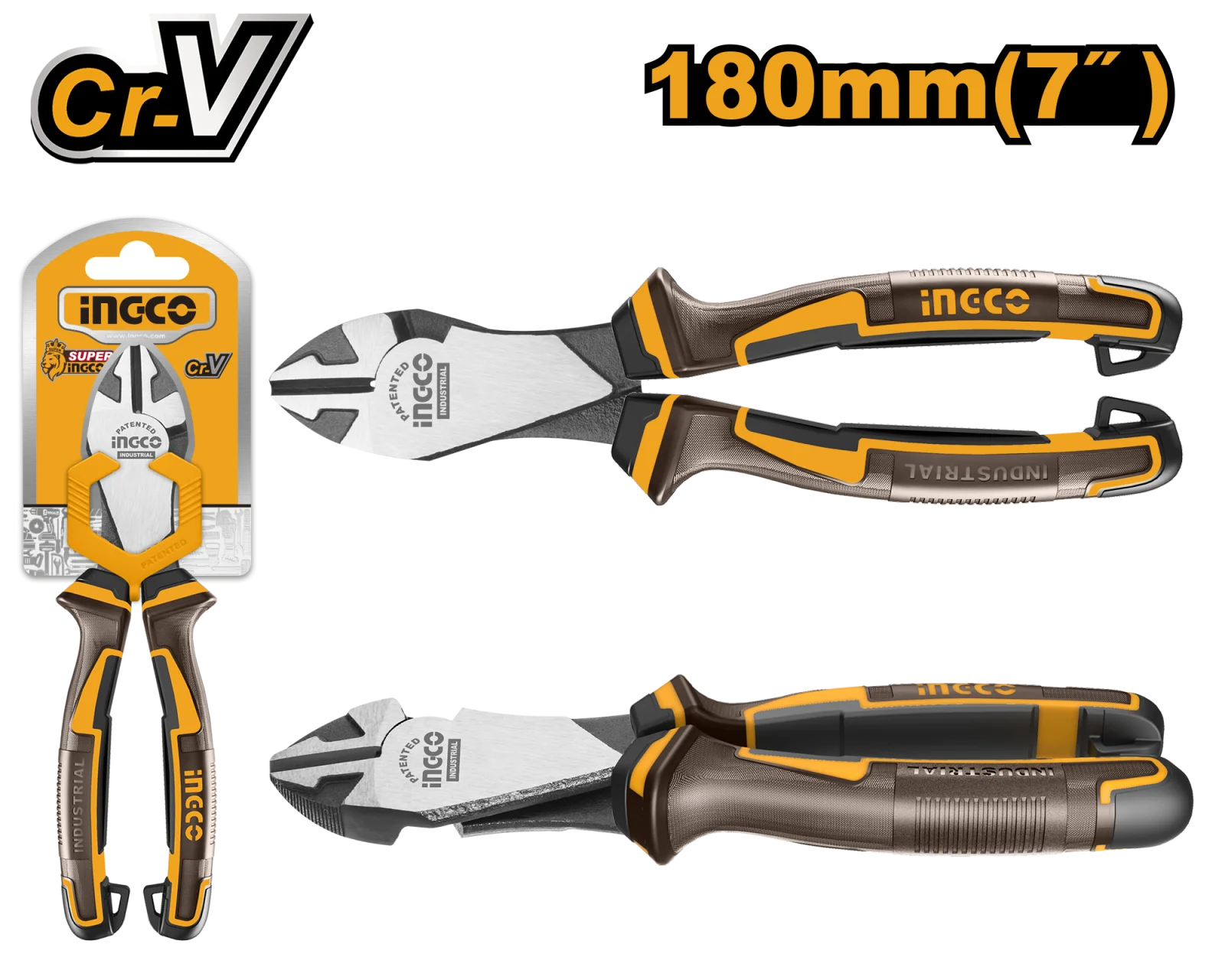 Бокорезы усиленные INGCO HHDCP28188 INDUSTRIAL 180 мм