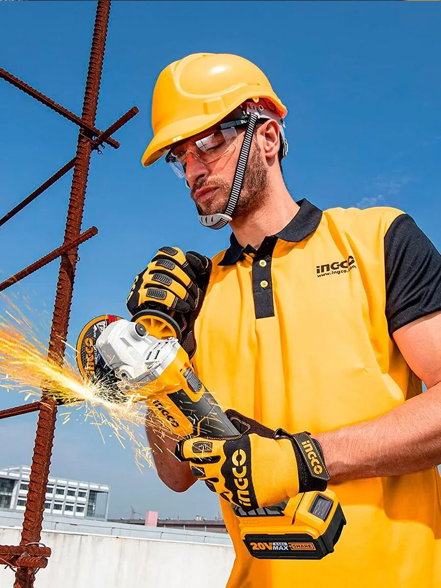 Аккумуляторная угловая шлифовальная машина (УШМ) INGCO CAGLI2012582 INDUSTRIAL 20 В 125 мм — фото 3