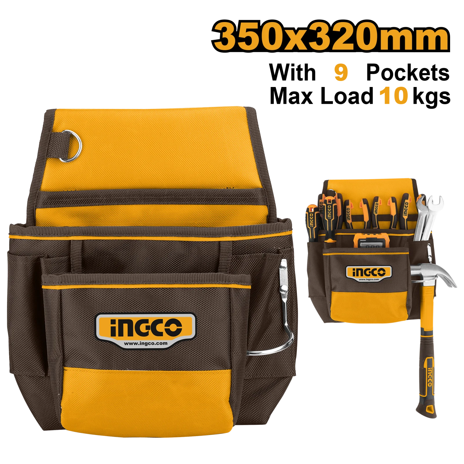 Сумка поясная для инструментов INGCO HTBP010128