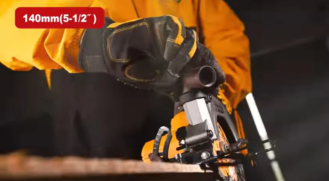 Аккумуляторная циркулярная пила INGCO CSLI14021 INDUSTRIAL 20 В 140 мм 1х4 Ач — фото 12