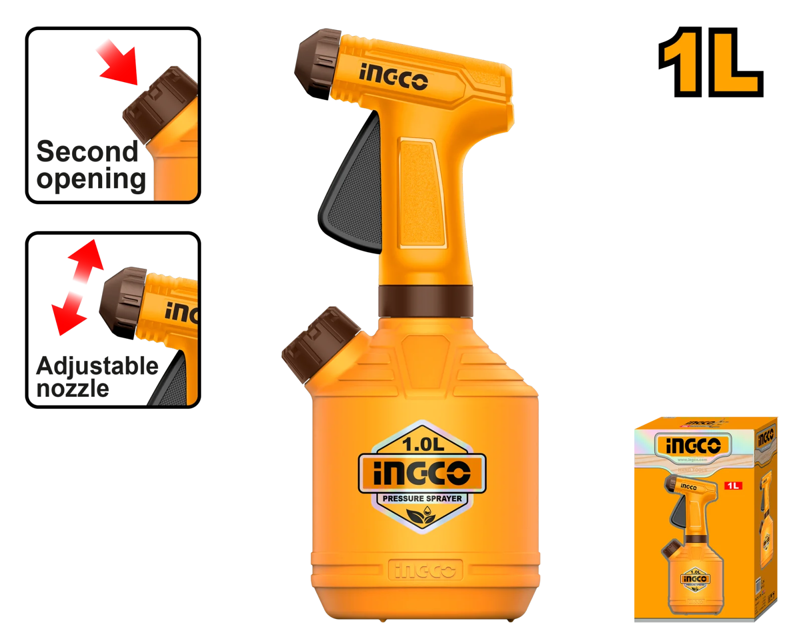 Опрыскиватель садовый INGCO HSPP30102 1,0 л