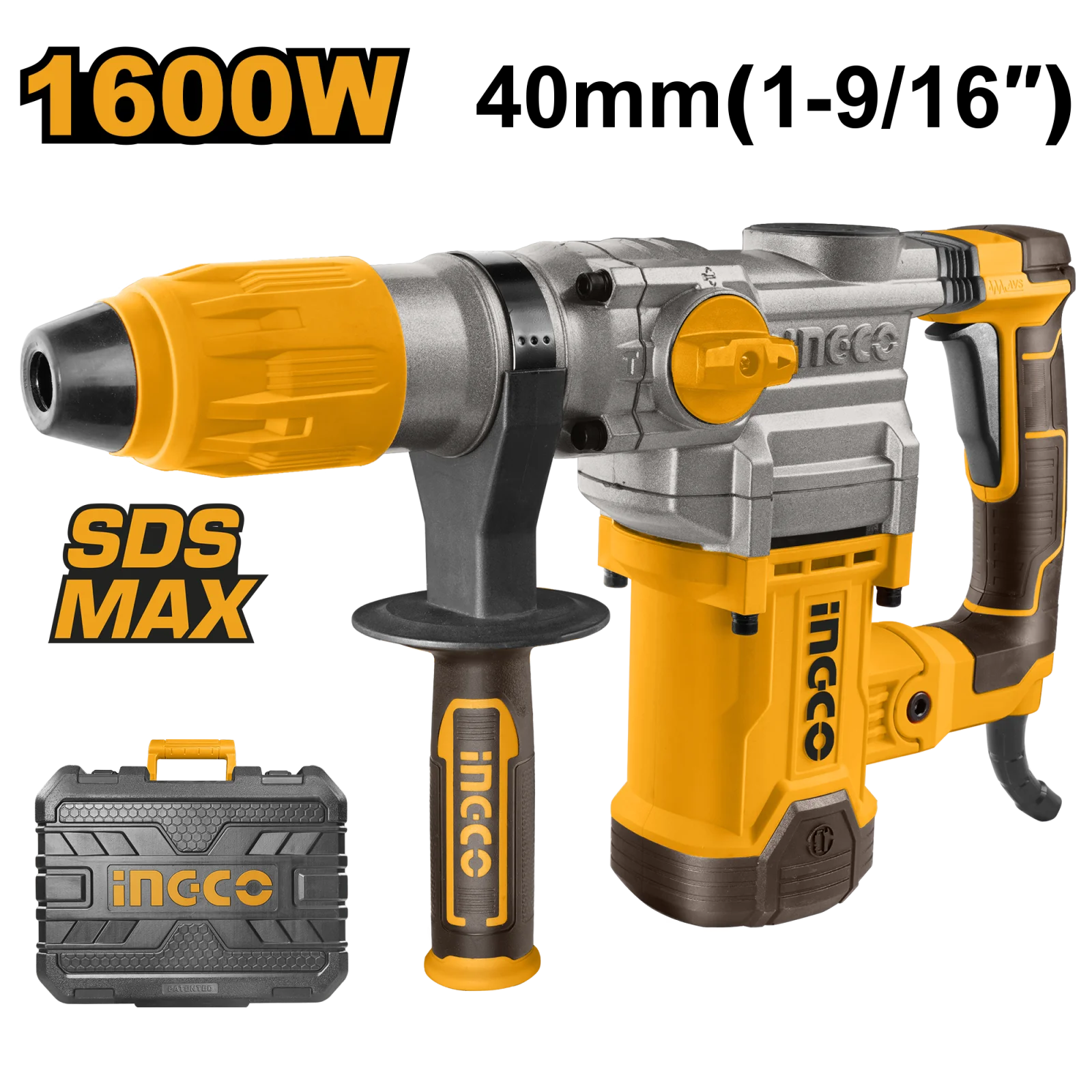 Перфоратор SDS-Max INGCO RH1600388 INDUSTRIAL 1600 Вт 10 Дж