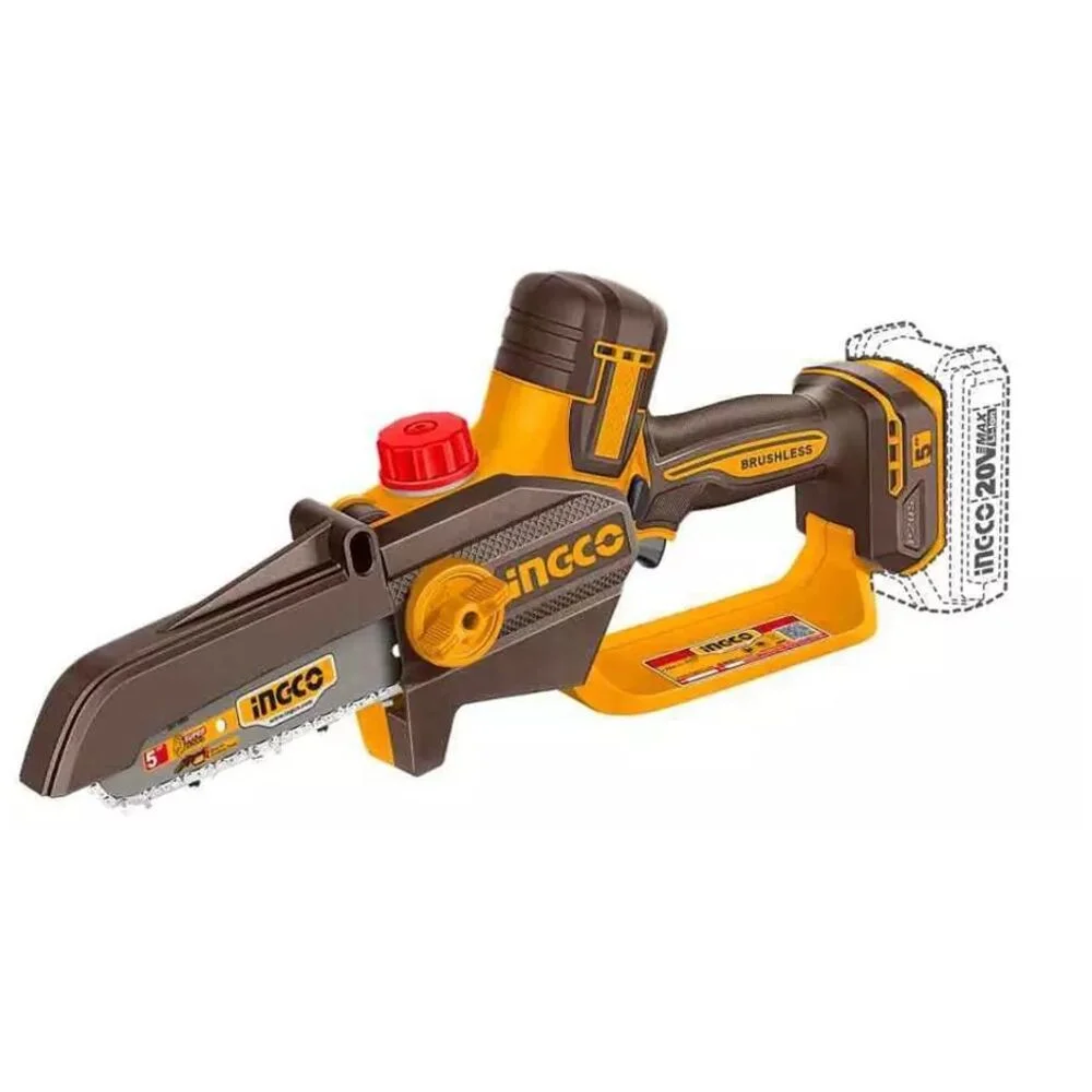 Аккумуляторная цепная мини пила INGCO CGSLI20561 INDUSTRIAL 20 В 5