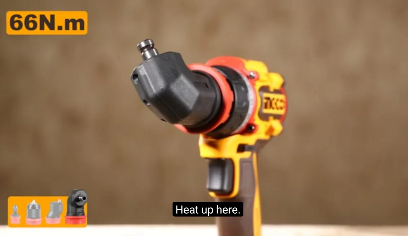 Аккумуляторный бесщёточный шуруповерт INGCO CDLI206686 INDUSTRIAL 20 В 66 Нм с набором сменных насадок — фото 23