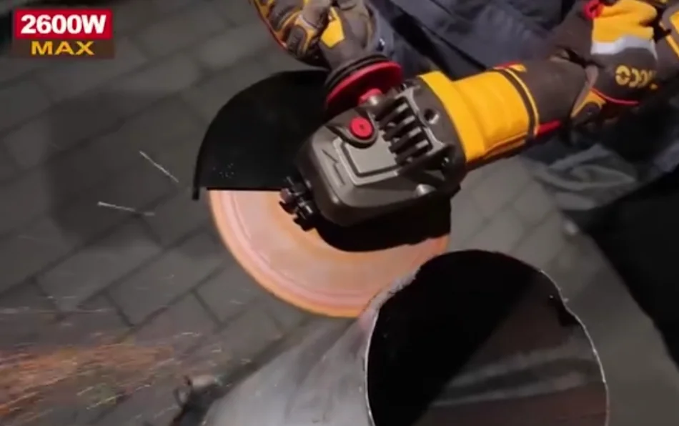 Аккумуляторная угловая шлифовальная машина (УШМ) INGCO CAGLI4260182 INDUSTRIAL 42 В 230 мм 2х4 Ач — фото 14