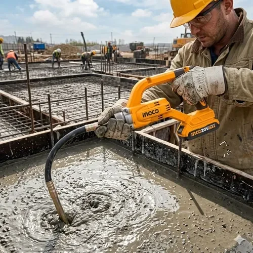 Аккумуляторный глубинный вибратор для бетона INGCO CCVLI202502 20 В — фото 11