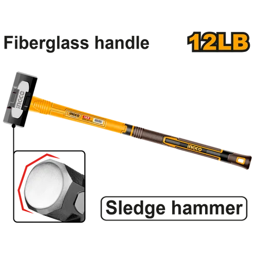 Кувалда с фиберглассовой рукояткой INGCO HSM81598 5 кг