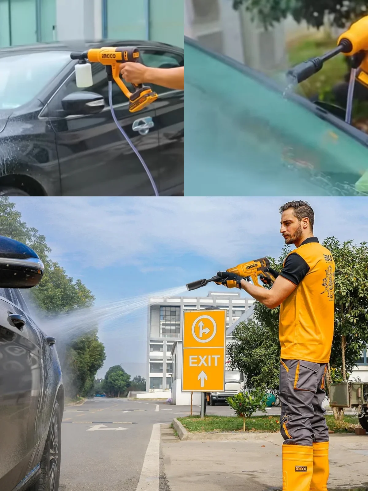 Аккумуляторная мойка INGCO CPWLI2036 20 В 24.8 Бар, 2.8 л/мин — фото 9