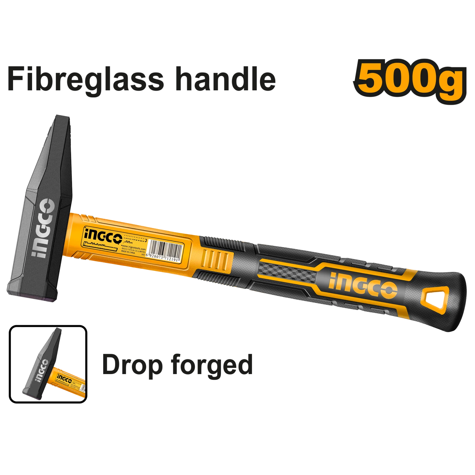 Молоток слесарный INGCO HMH8180500 INDUSTRIAL 500 г
