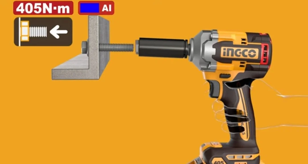 Аккумуляторный бесщеточный ударный гайковерт INGCO CIWLI20451 INDUSTRIAL 20 В 1/2