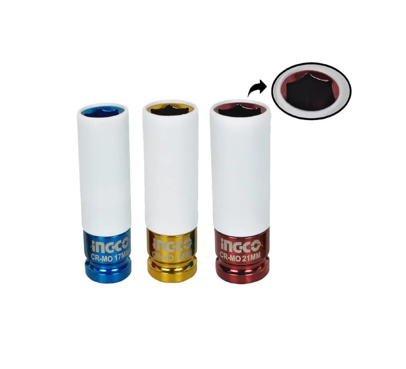 Набор ударных торцевых головок INGCO HNMLNS031 INDUSTRIAL 1/2