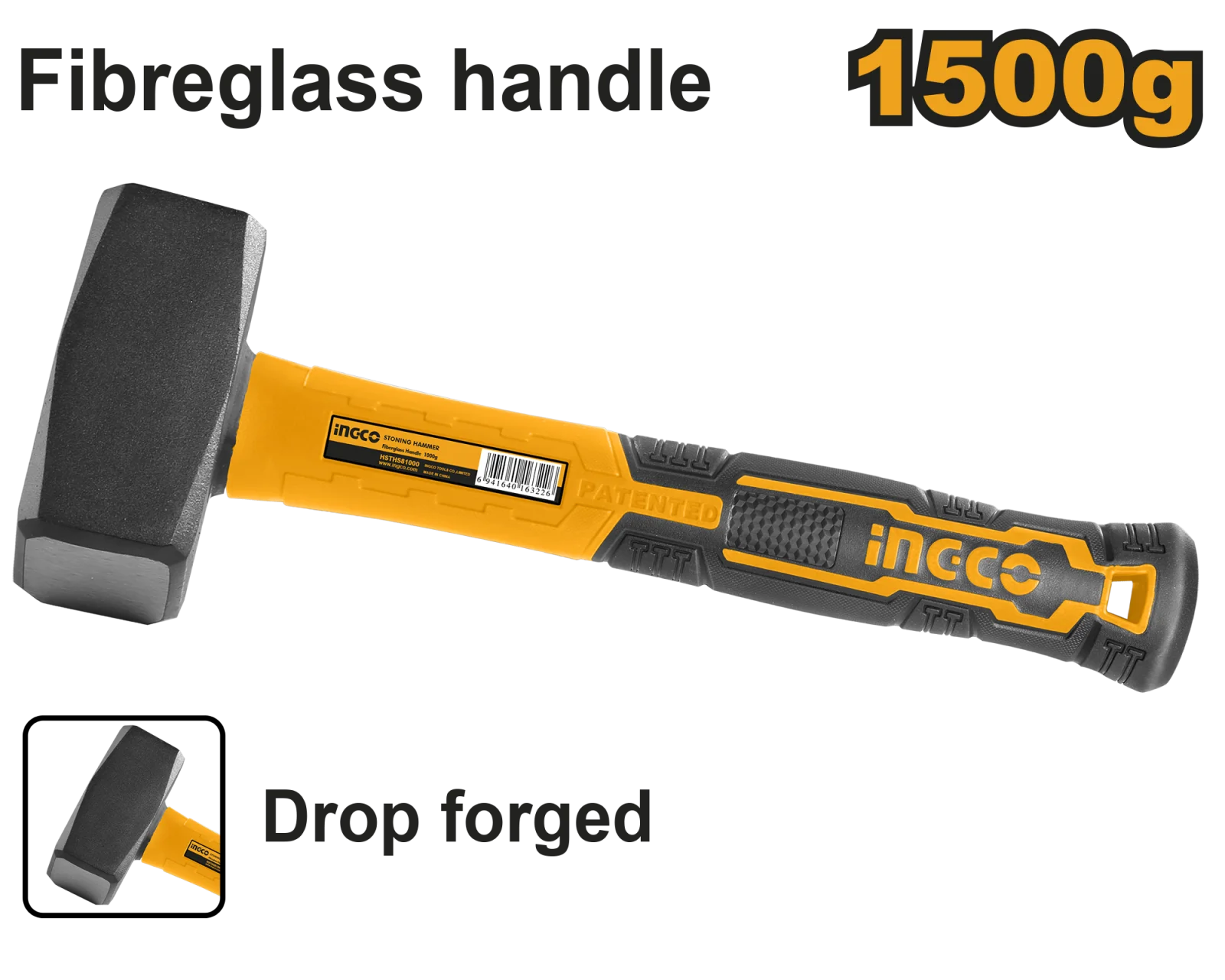 Кувалда с фиберглассовой рукояткой INGCO HSTH8803 1,5 кг