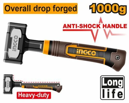 Кувалда с безынерционной рукояткой INGCO HSTH81000L INDUSTRIAL 1 кг