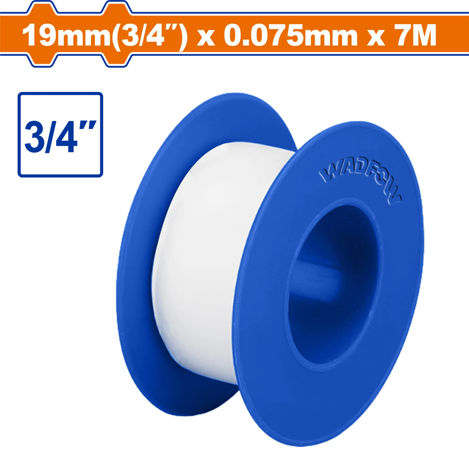 Уплотнительная лента тефлоновая WADFOW WXP1302 7мх19мм — фото 1