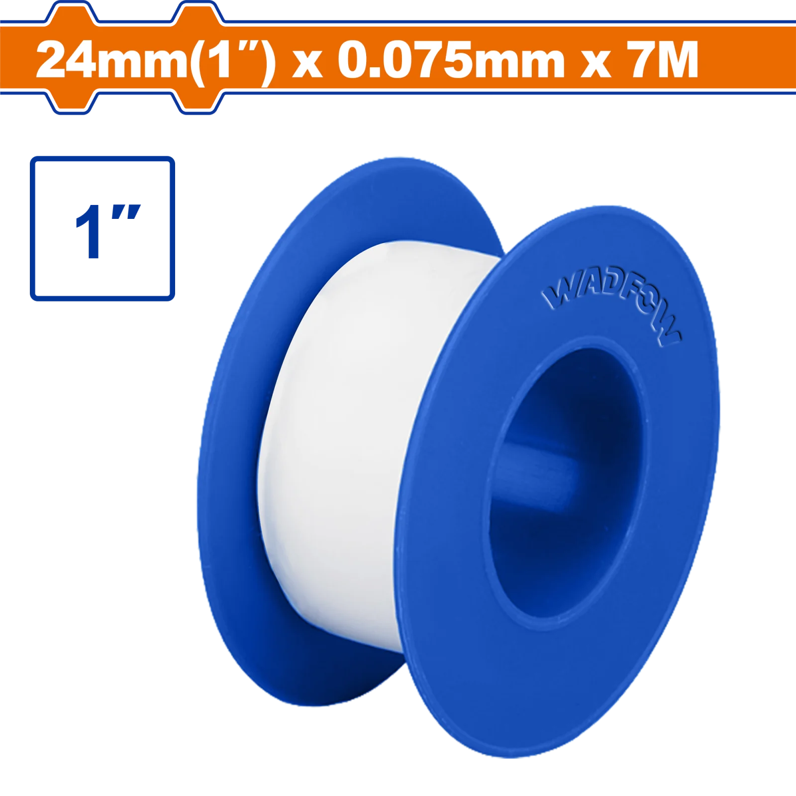 Уплотнительная лента тефлоновая WADFOW WXP1303 7мх24мм — фото 1