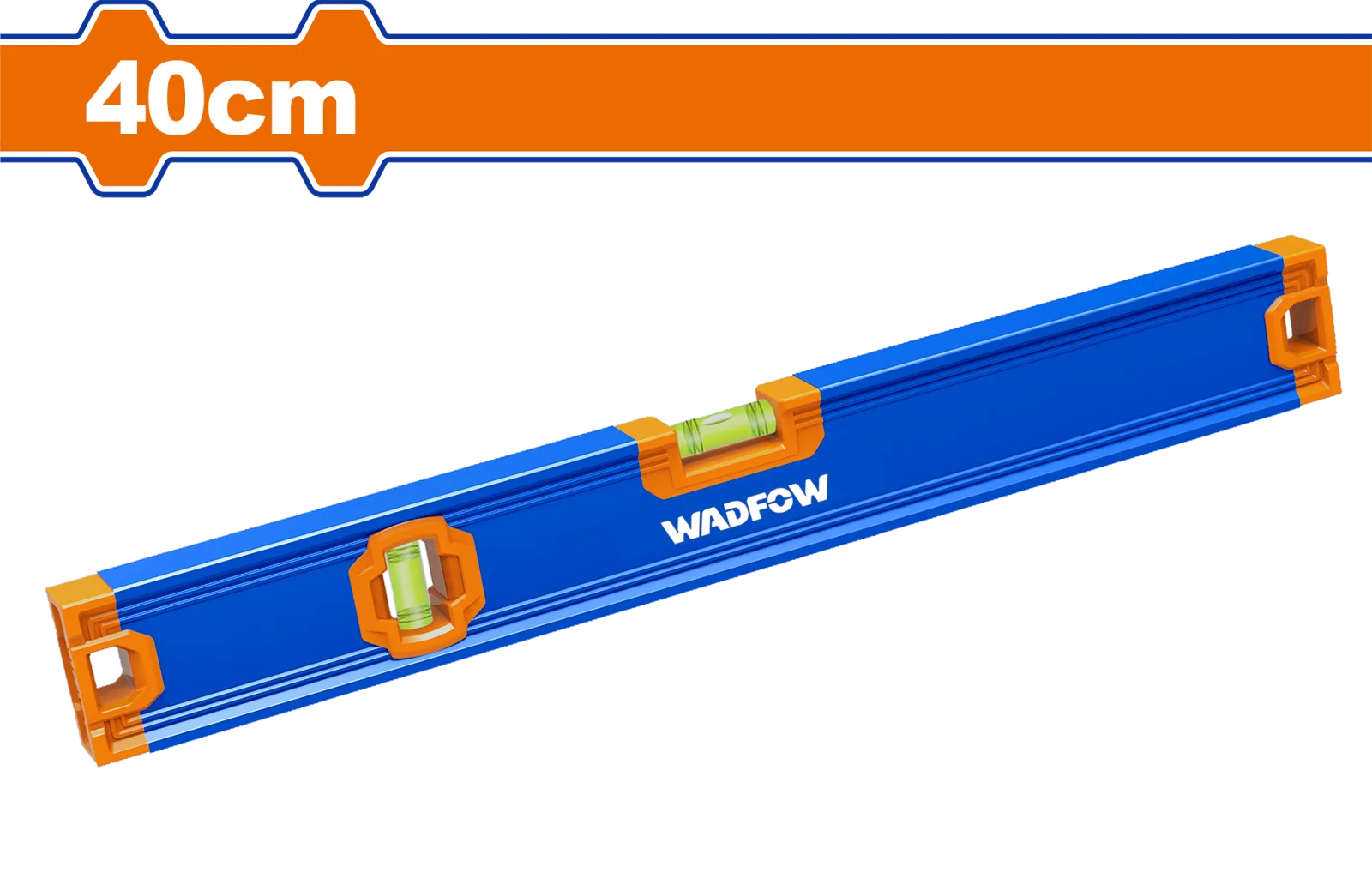Строительный алюминиевый уровень WADFOW WSL2G40 400 мм — фото 1