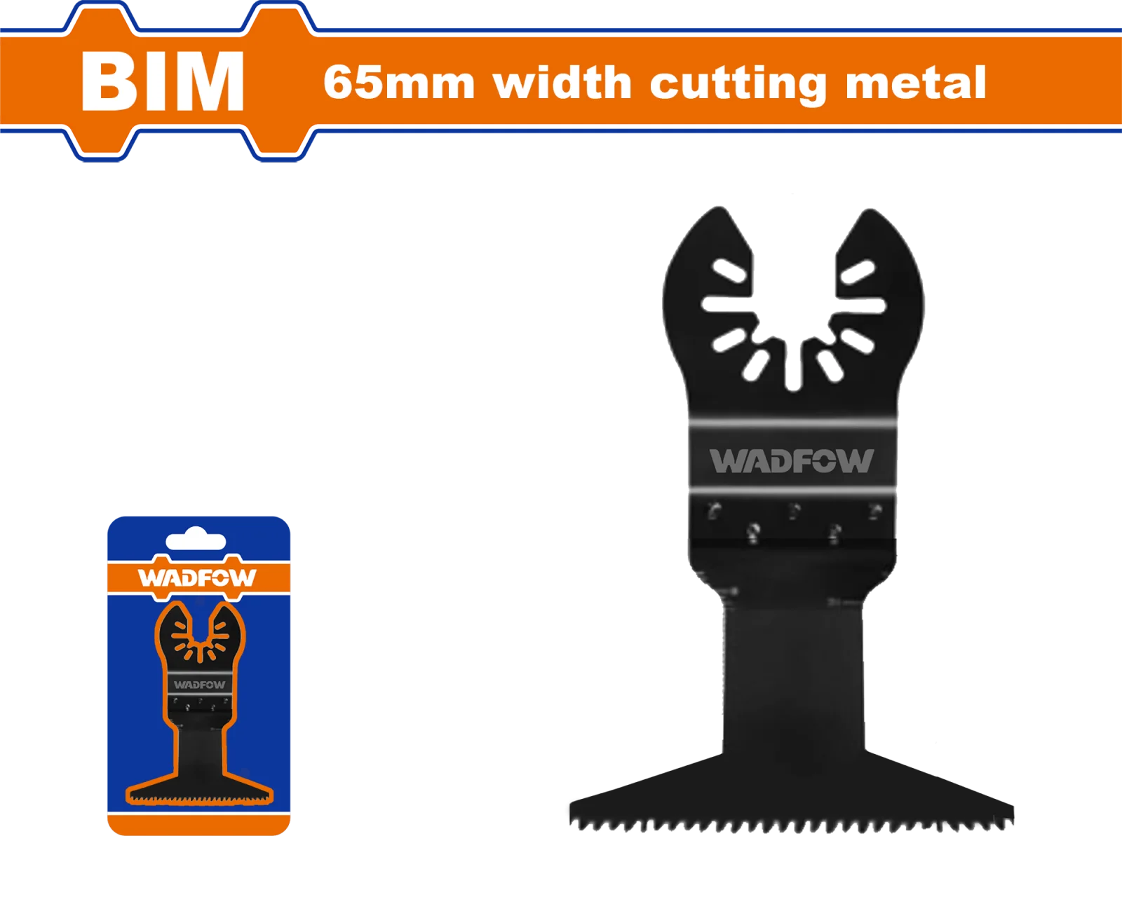 Насадка для многофункционального инструмента WADFOW WMA2K65 BIM 65х40 мм — фото 1