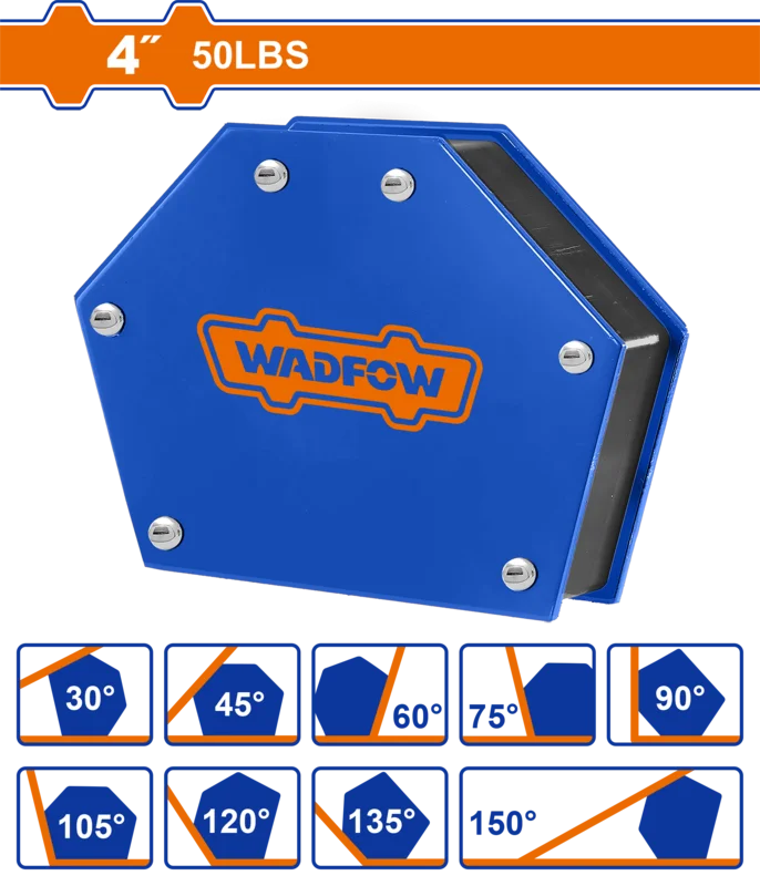 Магнитный держатель для сварки WADFOW WMC2604 22 кг