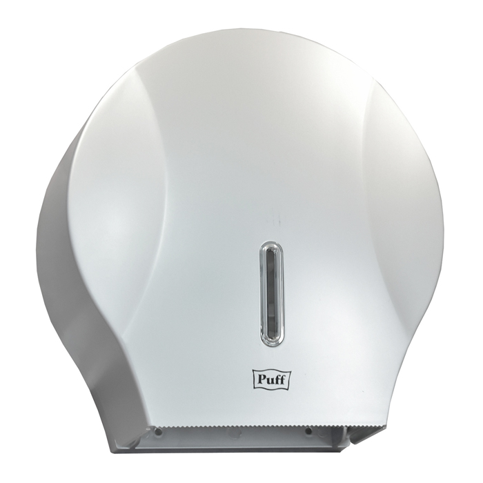 Диспенсер для туалетной бумаги PUFF-7125S, хром, ABS-пластик, с ключом 29х28х15см — фото 1