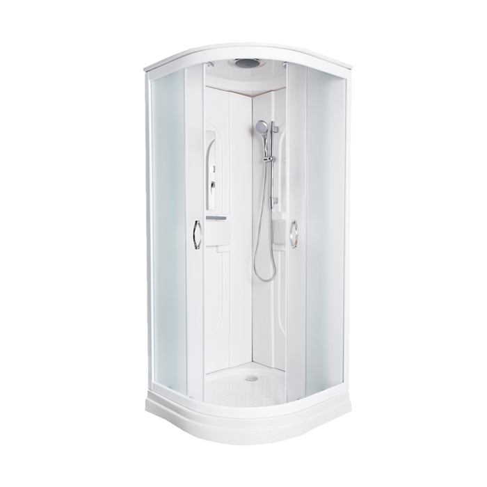 Душевая кабина Niagara NG-116-15 (900х900х2150) низ.поддон стенки АКРИЛ матов.стекло — фото 1